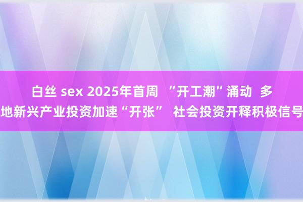 白丝 sex 2025年首周  “开工潮”涌动  多地新兴产业投资加速“开张”  社会投资开释积极信号
