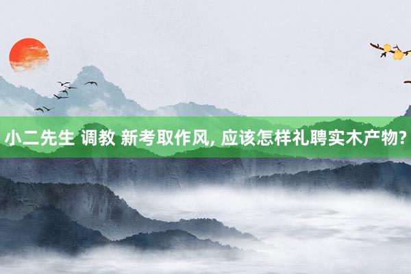 小二先生 调教 新考取作风, 应该怎样礼聘实木产物?