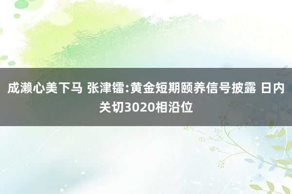 成濑心美下马 张津镭:黄金短期颐养信号披露 日内关切3020相沿位