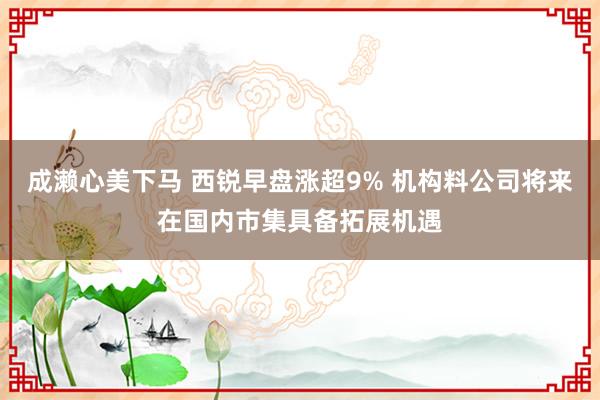 成濑心美下马 西锐早盘涨超9% 机构料公司将来在国内市集具备拓展机遇