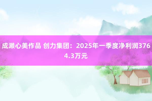 成濑心美作品 创力集团：2025年一季度净利润3764.3万元